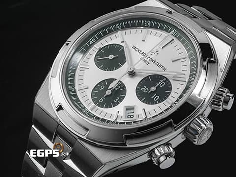 Vacheron Constantin 江詩丹頓 VC OverSea 縱橫四海系列 5520V/210A-B686 易拆卸替換錶帶裝置,完全無需工具即可替換喜愛的皮帶、橡膠帶或是鋼鍊帶 日內瓦印記 白熊貓面三眼計時面盤 2025年保卡 已貼膜 自動上鏈 42mm