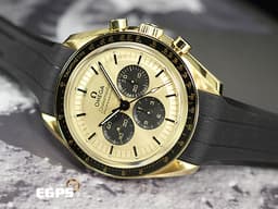 OMEGA 歐米茄 Speedmaster Moonwatch Professional 超霸 速霸 <font color="#edbb91">Moonshine金 熊貓面盤 </font>31062425099001 專業 登月 計時碼錶 <font color="#FF0000">3861機芯 </font><font color="#FF0000">2022年保台灣公司貨</font> 同軸擒縱 手上鏈 42 mm