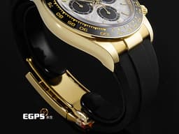 ROLEX 勞力士 Daytona 迪通拿 126518LN 18K黃金材質 陶瓷錶圈 <font color="#05f0f0">每顆都獨一無二的隕石面盤</font><font color="#FF0000"> 2025年保卡 </font> 賽車錶 自動上鍊 40mm