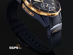 Ulysse Nardin 雅典 Diver 1185-170/BLUE 18K玫瑰金&藍色PVD鈦金屬材質 <font color="#0582f5">深藍色磨砂面盤 淺水錶</font><span style="font-size: 10pt;"> </span><font color="#FF0000" style="font-size: 10pt;">2025年保卡</font><span style="font-size: 10pt;"> 自動上鍊 44mm</span>