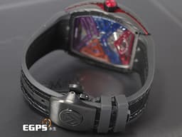 Franck Muller 法蘭穆勒 FM錶 Vanguard Skeleton V41 <font color="#919191">鍛造炭材質錶殼</font> V41 S6 SQT COL DRM 七日鍊 <font color="#ff0000">Co</font><font color="#ed8835">lo</font><font color="#f2db45">ur</font> <font color="#0e8b1c">Dr</font><font color="#2a59b7">ea</font><font color="#69bae2">ms</font><font color="#a42397">鏤空面盤</font> 小秒針 酒桶型<font color="#FF0000"> 2025年保單 </font>手動上鍊 41mm