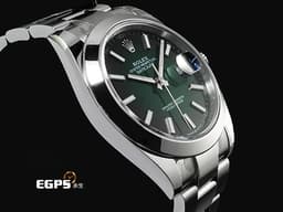 ROLEX 勞力士 Datejust 41 蠔式日誌型 DJ41 126300 不鏽鋼材質 <font color="#058703">Green Ombre 漸層綠色</font> <font color="#ff0000">2026年保卡</font> 自動上鍊 41mm
