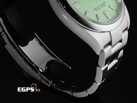 ROLEX 勞力士 Oyster Perpetual 36 蠔式恆動型 126000 最新款 開心果綠色面盤 OP36 不鏽鋼 大三針 2025年保卡 自動上鍊 36mm