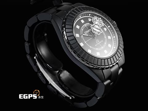CHANEL 香奈兒 J12 Caliber 12.1系列 COCO GAME Caliber H11063 霧面黑色高抗磨陶瓷 霧面黑色錶盤 原廠鑲嵌鑽石時標 香奈兒女士造型秒針 專利不鏽鋼蝴蝶扣 透明錶背 2026年保卡 自動上鍊 38mm