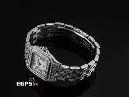 CARTIER 卡地亞 Santos de Cartier 山度士 WSPN0006 小型 不鏽鋼材質 <font color="#05f0f0">精鑲錶殼、錶圈、錶帶</font> <font color="#ff0000">2023年保卡</font> 石英機芯 23x30mm