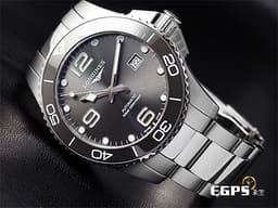 LONGINES 浪琴 Hydro Conquest 康卡斯 深海征服者 浪鬼 L37814766 <font color="#ADADAD">灰色陶瓷錶圈 灰色面盤 灰水鬼</font> 潛水錶 <font color="#FF0000">2026年保卡</font> 自動上鍊 41mm