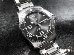 LONGINES 浪琴 Hydro Conquest 康卡斯 深海征服者 浪鬼 L37814766 <font color="#ADADAD">灰色陶瓷錶圈 灰色面盤 灰水鬼</font> 潛水錶 <font color="#FF0000">2026年保卡</font> 自動上鍊 41mm