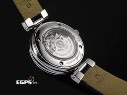 OMEGA 歐米茄 Ladymatic DeVille 碟飛 42537342060001 不鏽鋼材質 <font color="#e29ef5">紫色旋渦珍珠貝母面盤 原廠鑲嵌鑽石時標、雪花錶圈</font> 同軸擒縱 自動上鍊 34mm