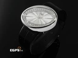 PIAGET 伯爵 LIMELIGHT G0A32099 18K白金材質 <font color="#05f0f0">可旋轉原廠鑲嵌36顆鑽石錶圈(約1.1克拉) 原廠鑲嵌20顆鑽石12、6時標(約0.03克拉)</font> <font color="#ff0000">新錶訂價:約1,093,000元</font> 石英機芯 40x31mm