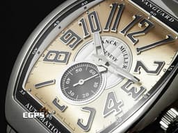 Franck Muller 法蘭穆勒 FM Vanguard V41 S S6 不鏽鋼材質 V41 <font color="#fff8e0">鮭魚面</font> <font color="#FF0000">不鏽鋼鍊帶款 2025年保卡</font> 自動上鏈 41x49.95mm