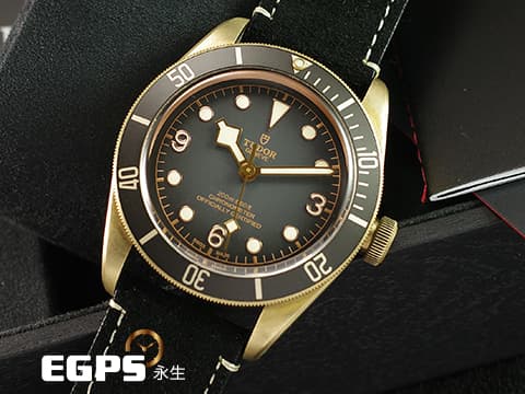 TUDOR 帝舵 Black Bay Bronze 碧灣 79250BA 青銅材質 石板灰色面盤 復古 雪花針 2025年保單 自動上鍊 43mm