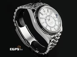 ROLEX 勞力士 Sky-Dweller 蠔式 天行者 336934 <font color="#ededed">最新9002機芯 白色面盤</font> 沙羅系統 年曆錶 兩地時區 經典三角坑紋錶圈 <font color="#FF0000">2025年保卡 紀念型(Jubilee)五銖錶帶</font> 自動上鍊 42mm