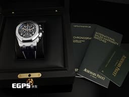 Audemars Piguet AP錶 愛彼錶 Royal Oak Offshore 皇家橡樹離岸型 不鏽鋼材質<font color="#FF0000"> </font>26470ST.00.A028CR<font color="#FF0000"> 2020年新式保卡 </font><font color="#0582f5">海軍藍 <font style="">深藍色計時小錶盤</font></font><font color="#2828FF" style="color: rgb(255, 0, 0);"> </font>自動上鍊 42mm