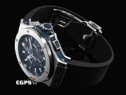 HUBLOT 宇舶 Big Bang 大爆炸 301.SX.7170.LR 不銹鋼材質 <font color="#0582f5">藍色面盤</font> 計時碼表 自動上鍊 45mm