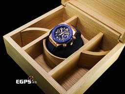 HUBLOT 宇舶 Big Bang 大爆炸 Unico King 441.OL.5181.RX <font color="#f4c662">宇舶獨特材質 王金</font> <font color="#0582f5">藍色陶瓷錶圈 藍色鏤空面盤</font> <font color="#ff0000">2026年電子保單</font> 自動上鍊 42mm