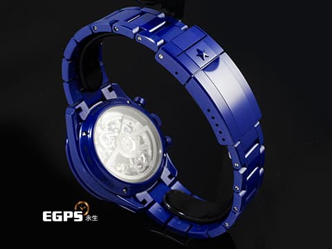 ZENITH 真力時 CHRONOMASTER 49.3102.3600/51.M3100 藍色陶瓷材質 品牌160週年紀念款 特殊錶盒 2025年保卡 附原廠藍色橡膠錶帶 自動上鍊 42mm