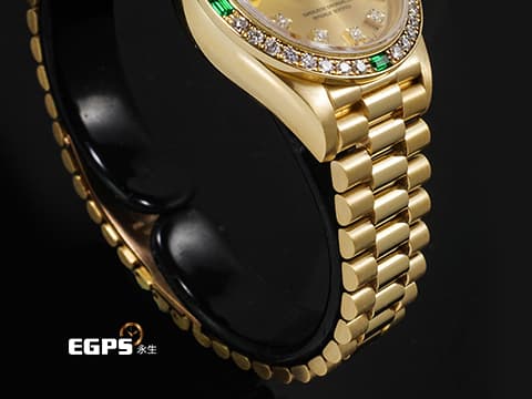 ROLEX 勞力士 Datejust 蠔式日誌型 69078 18K黃金材質 原廠鑽石時標、錶圈 台灣公司貨 自動上鍊 26mm