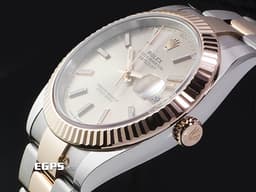 ROLEX 勞力士 Datejust 41 蠔式日誌型 126331 半金款 永恆玫瑰金 <font color="#FFE6D9">Sundust 日亮金面盤</font> DJ41 經典三角坑紋錶圈 <font color="#FF0000">2025年保卡 </font>自動上鍊 41mm
