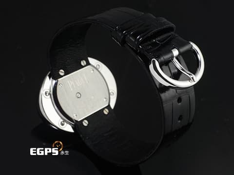 PIAGET 伯爵 LIMELIGHT G0A32099 18K白金材質 可旋轉原廠鑲嵌36顆鑽石錶圈(約1.1克拉) 原廠鑲嵌20顆鑽石12、6時標(約0.03克拉) 新錶訂價:約1,093,000元 石英機芯 40x31mm