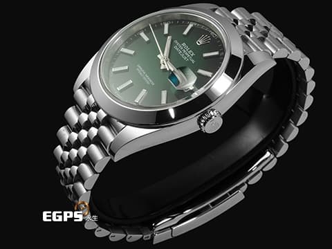 ROLEX 勞力士 Datejust 41 蠔式日誌型 DJ41 126300 不鏽鋼材質 Green Ombre 漸層綠色 2026年保卡 自動上鍊 41mm