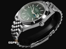 ROLEX 勞力士 Datejust 41 蠔式日誌型 DJ41 126300 不鏽鋼材質 <font color="#058703">Green Ombre 漸層綠色</font> <font color="#ff0000">2026年保卡</font> 自動上鍊 41mm