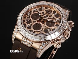 ROLEX 勞力士 Daytona 宇宙計時型 迪通拿 126555TBR 18K永恆玫瑰金材質 <font color="#ffe6d9">2025年最新</font><font color="#fa00fa">頂級VVVVVVIP</font><font color="#ffe6d9">隱藏款 長頸鹿 原廠鑲嵌鑽石面盤、錶耳 原廠鑲嵌36顆梯形鑽石錶圈  </font><font color="#05f0f0">周杰倫收藏款</font><font color="#ffe6d9"> </font><font color="#ff0000">2025年保卡</font><font color="#ffe6d9"> </font>自動上鍊 40mm