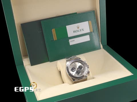 ROLEX 勞力士 Daytona 116509 迪通拿 計時碼表 18K白金材質 鍊帶款 2018年卡 錶友珍藏未使用品 灰色熊貓面盤 梁家輝 自動上鏈 40mm