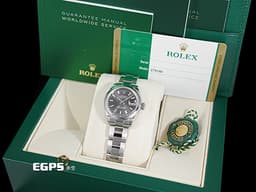 ROLEX 勞力士 Lady-Datejust 28 蠔式日誌型 279160 <font color="#5d2609">深灰色面盤</font> 搭配柱狀時標 經典 DJ28 不鏽鋼 <font color="#ff0000">台灣公司貨 蠔式(Oyster)三節錶帶</font> 自動上鍊 28mm