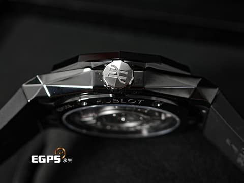 HUBLOT 宇舶 Classic Fusion 經典融合系列 ORLINSKI 聯名錶款 550.CS.1800.RX.ORL21 黑陶瓷材質 3D立體切面錶殼 黑色面盤 2025年保單 自動上鍊 40mm
