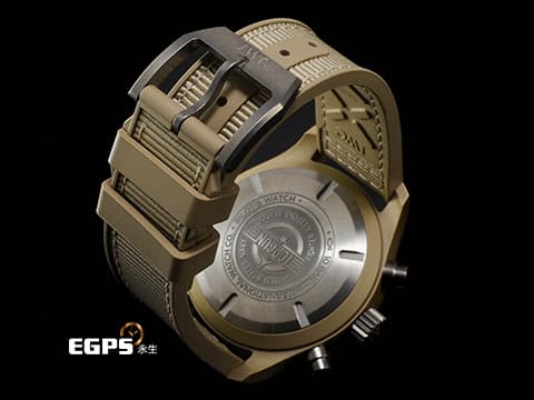 IWC 萬國錶 Pilot's 飛行員系列 TOP GUN 海軍空戰部隊計時腕錶41 莫哈韋沙漠特別版 沙漠色陶瓷材質 IW389402 2025年保卡 自動上鍊 41.9 mm