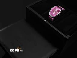 Franck Muller 法蘭穆勒 FM Vanguard Lady Slim Vintage V35 S S6 <font color="#fa00fa">粉色太陽紋面盤 粉色複合式材質錶帶</font><font color="#05f0f0"> </font>小秒針 不鏽鋼材質 <font color="#ff0000">2025年保單</font> 自動上鍊 35x46.3mm