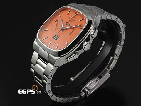 GLASHUTTE ORIGINAL 格拉蘇蒂 70年代 Seventies Chronograph Panorama Date 橘色面盤 限量100支 1-37-02-11-02 德國錶 台灣公司貨 2022年保單 另附原廠不鏽鋼鏈帶 自動上鍊 40mm