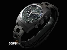 ZENITH 真力時 CHRONOMASTER 97.T384.400 Revival Safari復刻版 <font color="#058703">啞光微噴砂鈦金屬材質 「Ladder」錶鏈 深綠色熊貓錶盤</font> <font color="#f9eac3">米色螢光指針及時標</font> <font color="#ff0000">2025年保卡 專賣店限定款 僅收藏未使用品</font> 自動上鍊 37mm