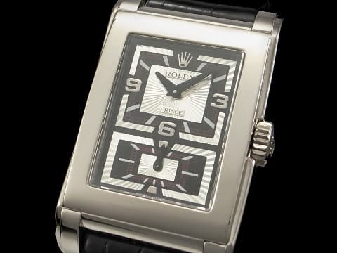 ROLEX 勞力士 Cellini PRINCE 徹里尼 王子系列 5443/9 停產絕版系列 18K白金材質 整支重約3.08兩 手動上鏈 27x42mm