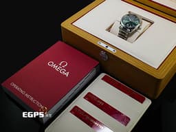 OMEGA 歐米茄 Seamaster Aqua Terra 150 GMT 海馬 22010382010002 <font color="#bbf7bc">綠色太陽線紋錶盤</font><font color="#05f0f0"> </font>不鏽鋼材質 <font color="#ff0000">2025年保卡</font> 自動上鏈 38mm