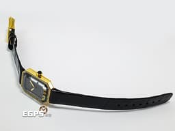 CHANEL 香奈兒 PREMIÈRE 首映系列 H0094 18K黃金材質 <font color="#05f0f0">鑲嵌凸圓形縞瑪瑙錶冠、</font><font color="#ff0000">原廠鑲嵌鑽石錶圈 </font>石英機芯 25×19mm