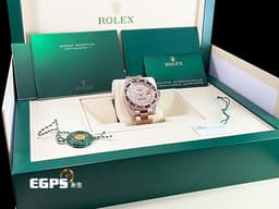 ROLEX 勞力士 GMT-MASTER II 格林威治型 18K永恆玫瑰金材質 126755SARU-PAVE DIAL <font color="#fa00fa">原鑲藍紅寶石錶圈</font> 兩地時區 <font color="#05f0f0">頂級百事圈!稀有夢幻收藏款!原鑲滿天星鑽石面盤 </font><font color="#FF0000">2021年單 新式綠卡</font> 自動上鏈 40mm