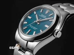 ROLEX 勞力士 Oyster Perpetual 31 經典 蠔式恆動型 277200 <font color="#0582f5">2025年最新款 莫蘭迪藍色噴漆面盤</font> OP31 不鏽鋼 <font color="#FF0000">2025年保卡 </font> 自動上鍊 31mm