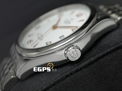 TUDOR 帝舵 1926系列 91450-0011 白色浮雕裝飾面盤 金色指針、時標 經典 大三針 不鏽鋼 周杰倫代言款 2025年保卡 自動上鍊 36mm