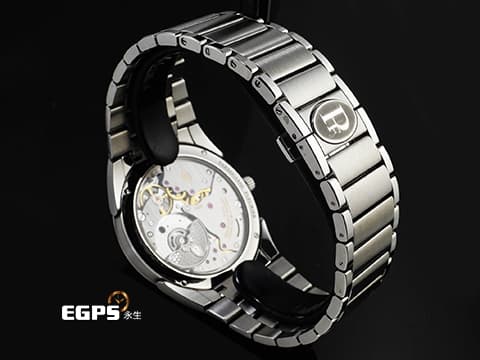 PARMIGIANI FLEURIER 帕瑪強尼 TONDA PF Rattrapante PFC914-1020021 不鏽鋼材質 奶茶色「格狀大麥粒」璣鏤飾紋面盤 微型擺陀腕錶 2024年保卡 新錶訂價:852,800元 自動上鏈 40mm