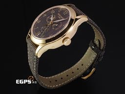 Patek Philippe 百達翡麗 PP錶 Complications 複雜功能時計 4946R-001 18K玫瑰金材質 <font color="#f5da9e">栗色橫直緞面面盤</font> <font color="#05f0f0">年曆錶、月相顯示</font> <font color="#FF0000">2025年保單 新錶訂價:1,796,000元</font> 自動上鍊 38mm