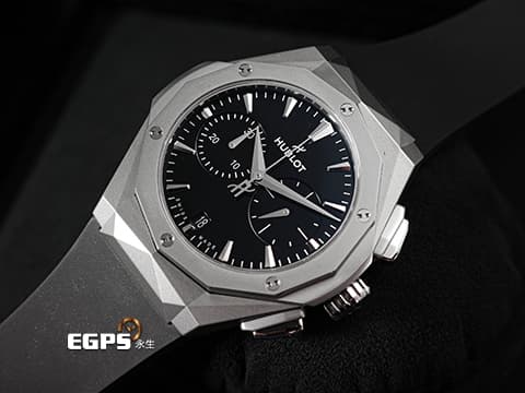 HUBLOT 宇舶 Classic Fusion Chronograph 經典融合 ORLINSKI 聯名款 549.NI.1270.RX.ORL23 計時碼表 3D立體切面鈦金屬錶殼 限量500只 2025年保單 自動上鍊 41mm