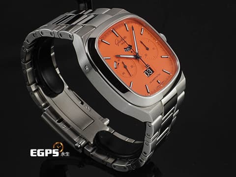 GLASHUTTE ORIGINAL 格拉蘇蒂 70年代 Seventies Chronograph Panorama Date 橘色面盤 限量100支 1-37-02-11-02 德國錶 台灣公司貨 2022年保單 另附原廠不鏽鋼鏈帶 自動上鍊 40mm