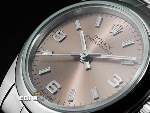 ROLEX 勞力士 蠔式恆動 OP 76080 不鏽鋼材質 粉色面盤 自動上鍊 25mm