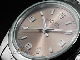 ROLEX 勞力士 蠔式恆動 OP 76080 不鏽鋼材質 <font color="#f8c9c9">粉色面盤</font> 自動上鍊 25mm