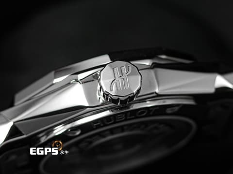 HUBLOT 宇舶 Classic Fusion 經典融合 ORLINSKI 聯名款 550.NS.1800.RX.1604.ORL19 原廠鑲鑽 黑色切面立體錶盤 鈦金屬+不鏽鋼材質 2025年保單 自動上鍊 多面切割錶盤和錶殼 雕塑出藝術家Richard Orlinski最具代表性的美學符號 40mm