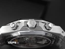 Audemars Piguet 愛彼 AP錶 Royal Oak Chronograph 皇家橡樹 26240ST.OO.1320ST.05 飛返 計時碼表<font color="#0080FF"> 雲夜藍面盤 </font>26240 ST 不鏽鋼<font color="#FF0000"> 2023年保單</font> 自動上鍊 41mm