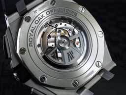 Audemars Piguet 愛彼 AP Royal Oak Offshore 皇家橡樹 離岸型 26400SO.OO.A002CA.01 不鏽鋼材質 計時碼表 <font color="#05f0f0">黑色陶瓷框 經典 白熊貓</font> <font color="#ff0000">已貼膜</font> 自動上鏈 44mm