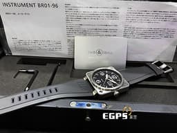 BELL&ROSS柏萊士錶 INSTRUMENTS系列 BR01-96-S Grande Date 不鏽鋼材質 <font color="#ff0000">方形航空儀表造型 大日期窗 阿拉伯數字+棒狀時標</font> 自動上鍊 46mm