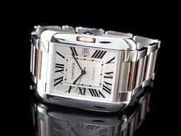 CARTIER 卡地亞 Tank Anglaise Large 英國坦克 W5310006 大型 半金款 自動腕錶 47x36.2mm